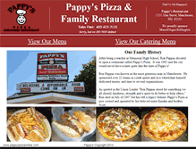 Tablet Screenshot of pappyspizzaonline.com